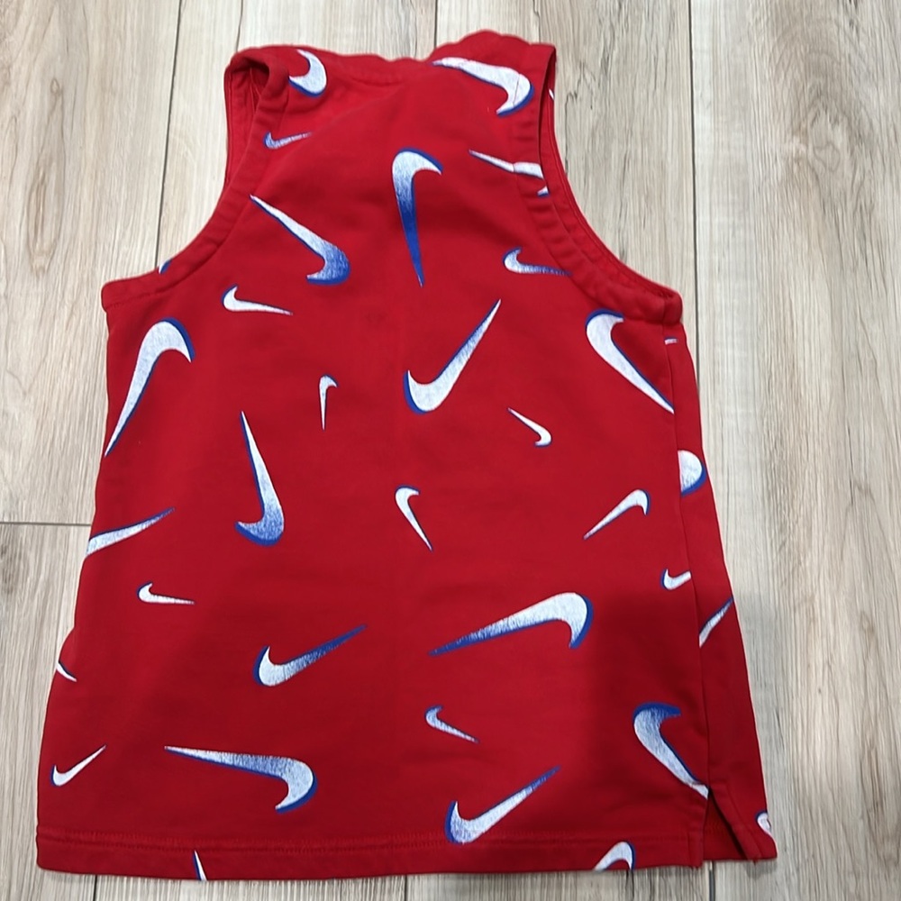 Girls Nike Red White Blue tank top slim fit size L large - Picture 4 of 4